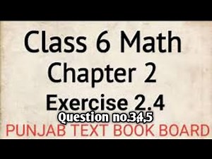 Class 6 math unit 2 exercise 2.4 question 3,4,5