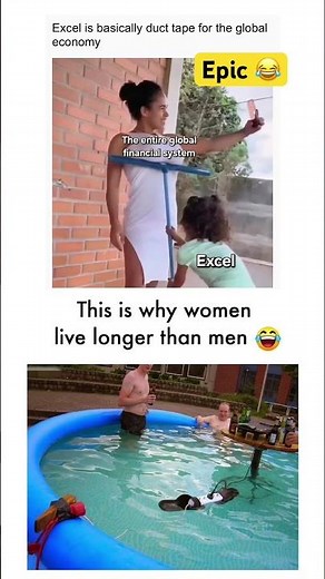 Excel is the only thing holding the world together#funnymemes #relatable #viral #boy #women #shorts