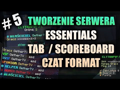 #5 - Tworzenie Serwera BOXPVP - EssentialsX, TAB, Scoreboard, Grupy, CZAT