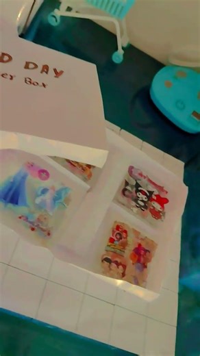 Homemade sticker box😍😘🤗