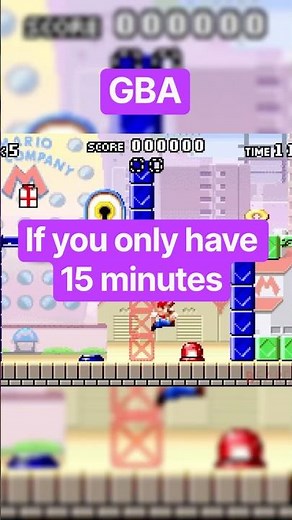 If you only have 15 minutes, play this GBA game!