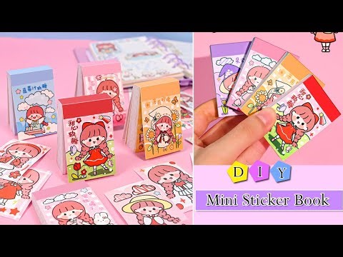 DIY Stationery / How to make a kawaii mini sticker book at home ✨/ Diy Kawaii Mini Sticker book