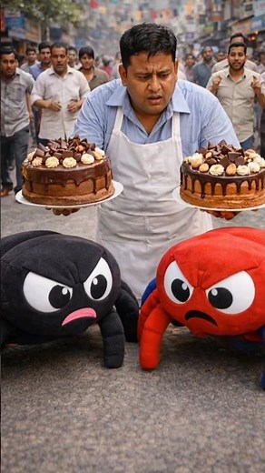 Chocolate cake lekar bhag gaye #shorts #shortvideo #youtubeshorts