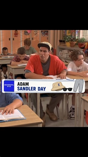 Today was officially Adam Sandler Day 😂🎬 #chslive #fyp #adamsandler #studentlifestyle
