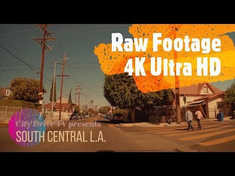 Drive Through South Central Los Angeles, California, USA [February 2021] - 4K Ultra HD