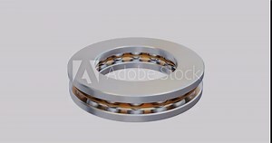 3D animations of the assembly and disassembly of a thrust ball bearing.