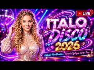 🔴 LIVE Italo Disco 2026 🔥 Midnight Neon Paradise | Romantic Synthpop & Disco Fever