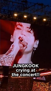 jungkook CRYING at the concert! Jungkook crying during Please & Into The Sun & ending - Day 2 Paris