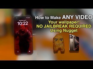 Make ANY Video Your wallpaper on iOS 18 with Nugget! Works on latest iPhones and iPads!