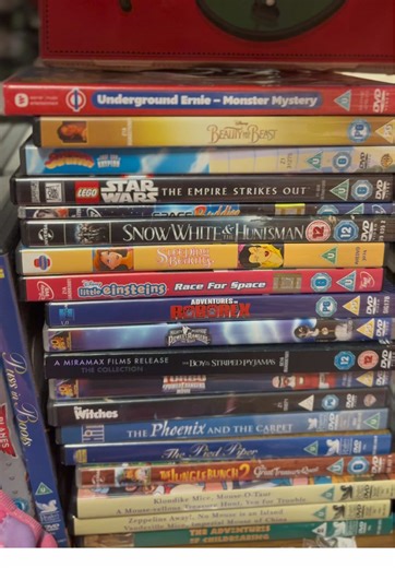Exploring Kids DVD Selection for Charity Shop Finds