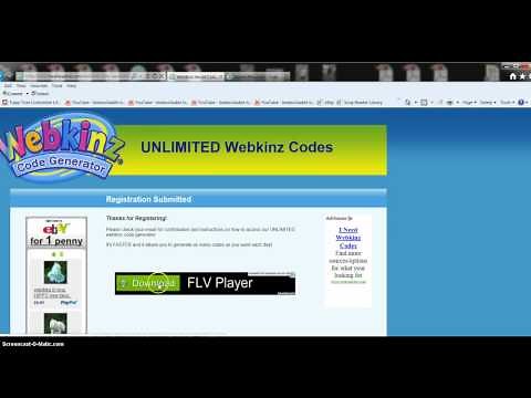 Webkinz Code Generator