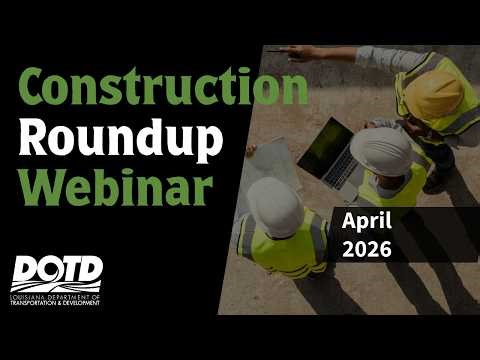 April 26 Construction Roundup Webinar