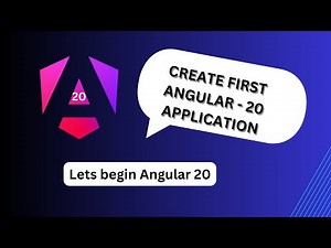 Angular 20 - create first application in angular 20