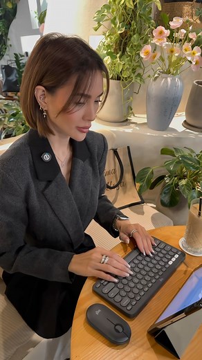 Shaima Hormillosa on Instagram: "The @logitech Pebble Keys 2 K380S Keyboard features an ultra-slim design, smooth and silent typing, and multi-device support for effortless switching. ✨⌨️ It has a sleek, chic design and long-lasting 3-year battery life. 🔋 Pair it with the @logitech Pebble 2 M350S Mouse, which is modern, compact, and portable 🖱️— and enjoy 90% quieter clicks and silent scrolling for noise-free focus, with a 24-month battery life and smart sleep mode. 💤 Connect via Bluetooth®️ 