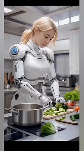 39K views · 510 reactions | Beautiful female robot cooking robot short | Future Technology News York | Facebook