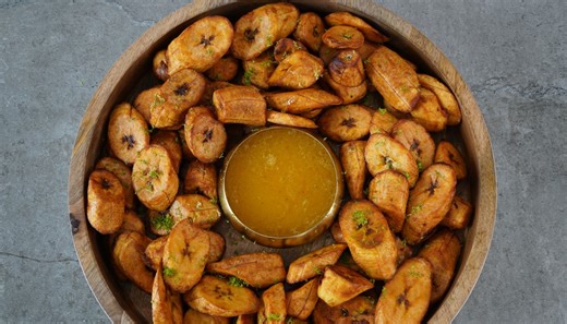 Fried Plantains with Garlic Citrus Dipping Sauce | Culture Kitchen