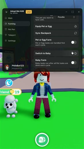 [KEYLESS🗝️] Adopt Me Pet and Baby Auto Farm Script #adoptme #shorts #roblox #shortsgaming #gaming