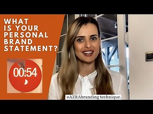 Personal Brand Statement (Explained in 1 min)