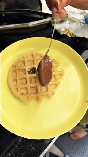 🏠 Easy Waffles at Home – So Fluffy! #food