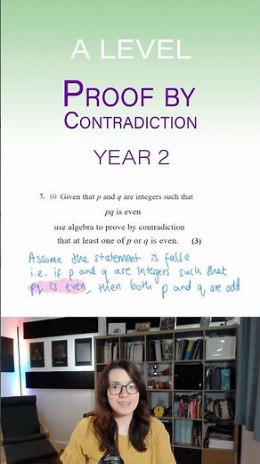 Proof by Contradiction | A Level #ALevelMaths #MathsRevision #Shorts