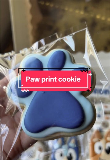 Decorate a Bluey Paw Print Cookie Step-by-Step