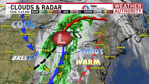 A strong weather system brings warm, windy and rainy conditions to CNY
