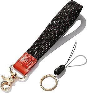 Amazon.com: PikPok Mart Wristlet Keychain Lanyard, Stretchy Wrist Lanyard for Keys, Elastic Braided Key Chain Strap ID Badge Wallet Holder : Office Products
