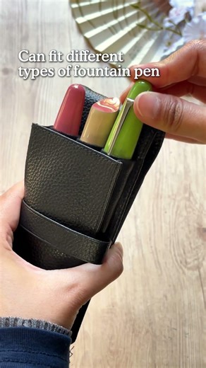 The ultimate home for fountain pens! Terasaki Leather Pen Case