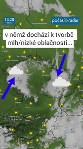 ⛅ Meteoradar, sobota 8. února: Česko jako "ráj" inverzních mlh a nízké oblačnosti 🇨🇿 🌫️ ☁️ #pocasiaradar #zijemepocasim #wetteronline #pocasi #weather #meteoradar #czechweather #pocasivcesku #weatherobsessed #unor #february #inverze #fog #nizkaoblacnost #weathereurope #meteorology #mlhy #zima #winter #weatheranimation #weatherreel | Počasí & Radar