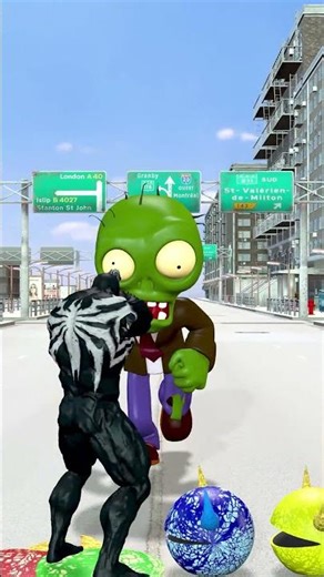Wait Venom jump on colour monster Pac-Man vs siren head, zombie,Big monster Pac-Man #viral