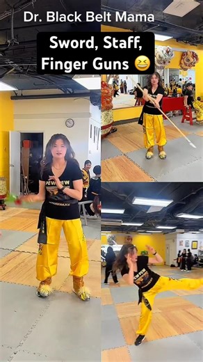 The road to black belt is paved with many weapons…and a lot of repetition! #KungFu #MartialArts