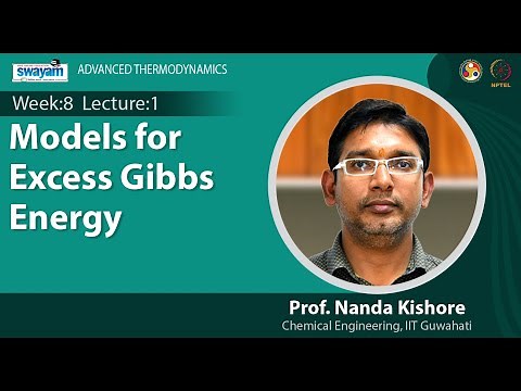 Lec 20: Models for Excess Gibbs Energy