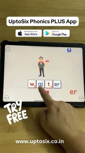 UptoSix Phonics PLUS App | Interactive Phonics App for Kids