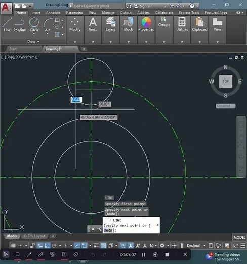Autocad training exercises for beginners - 3 #autocad #design