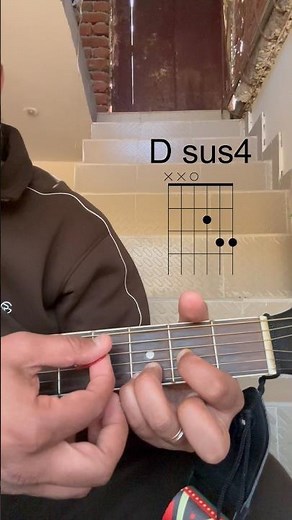 Stop playing "plain" D Major (Add this 1 finger) and see the magic of Dsus4 chord🚫🎸 #yosho