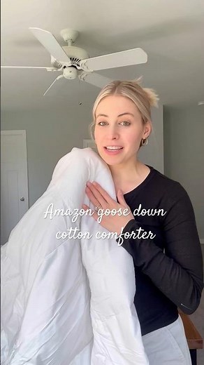 Amazon Goose Down 100% Cotton Comforter Review #amazonhaul #amazonhomefinds #amazonfinds