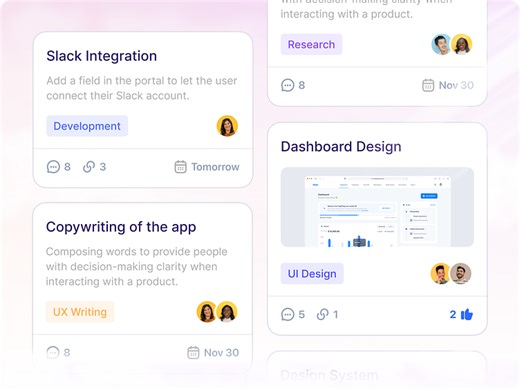 Flowzy - Project Management Card Component