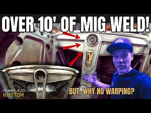 Amazing "STACK A TACK" MIG Welding TECHNIQUE = NO WARPING! Finishing the Dash 1930 MODEL A