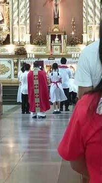 children's mass, lector and commentator are also children #childrensmass #mass