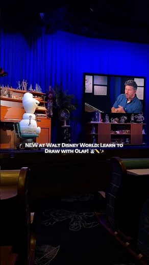 NEW at Walt Disney World: Learn to Draw with Olaf! ☃️✏️✨ #waltdisneyworld #oalf #disneyfamily