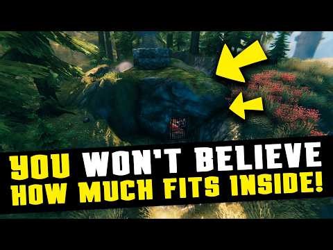 Very Small and Cute Base Cave Base | You'll be amazed at how much fits in here! | Valheim