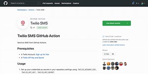 Sending PR notifications through SMS and GitHub Actions