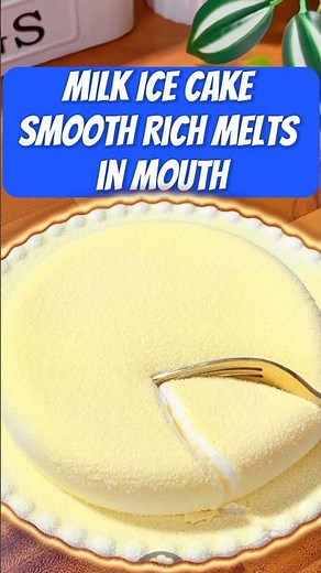 Milk Ice Cake 🍰🥛 So Smooth It Melts in Your Mouth