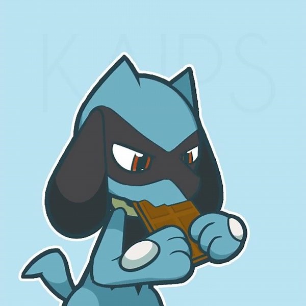 Riolu Eat Chocolate