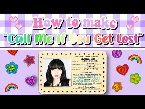 ☏ How to make "Call Me If You Get Lost" ID Card | Kpop edit