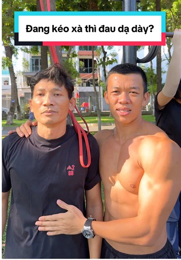 Có bạn nào đang kéo xà thì lại đau thắt dạ dày, hoảng quá không dám tập nữa như anh Toản không? 🤔 #langhoaworkout