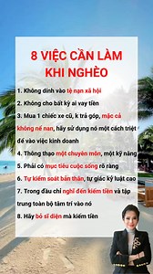 8 Việc cần làm khi nghèo #phattrienbanthan #hanhphuc #songtichcuc #baihoccuocsong #Songtichcucmoingay | Ann Phan
