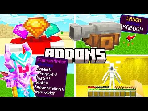 Top 5 Minecraft Bedrock Addons | The last one is ABSURD!