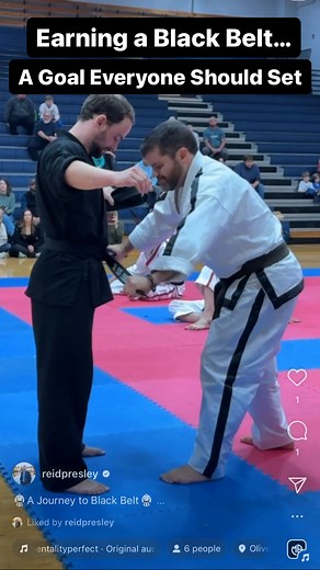 🥋A Journey to Black Belt🥋 This past weekend I earned my 5th degree black belt in Taekwondo. As part of this test, we had to give a speech over what this new rank means to us. While a black belt represents so many important character traits and skills, to me, each degree represents a new chapter in life. A fresh start. An opportunity to grow. An opportunity to learn. Earning your black belt is step one in this journey, the first chapter. You can expect to meet a new, better version of yourself 