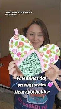 Heart pot holder tutorial #jennsews #sewingtutorial #potholder #sewing